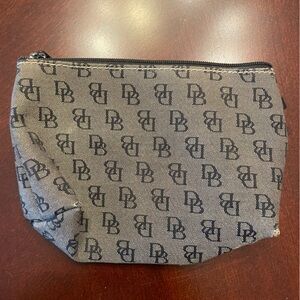 Dooney & Bourke Black and Gray Monogram Pouch